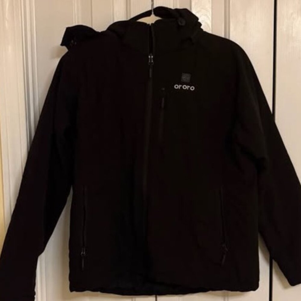 Women’s Ororo Heated Jacket Coat Black Large
